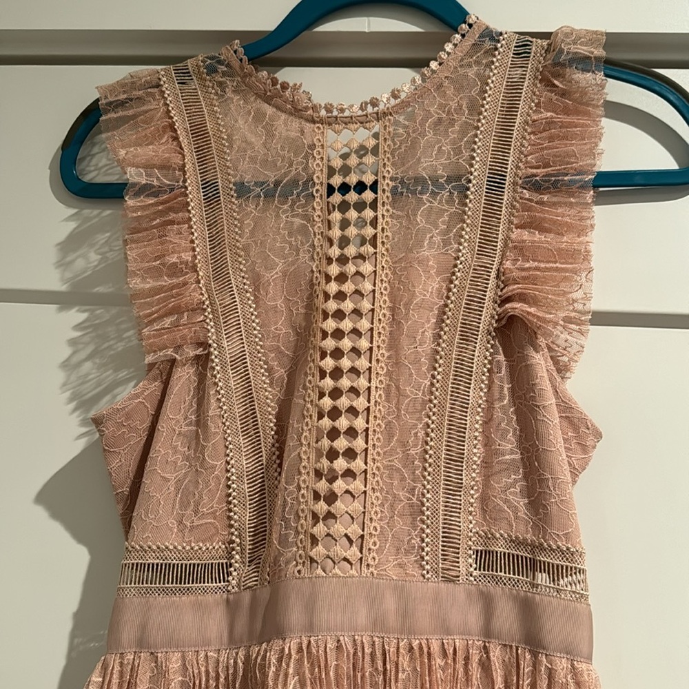 ✨WHISTLES LACE PINK DRESS✨ - Picture 2 of 3